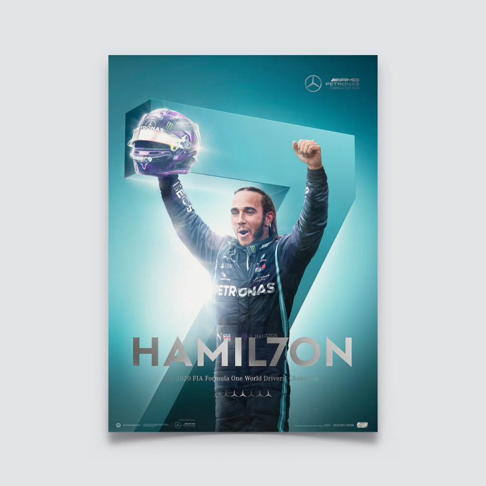 Mercedes-AMG Petronas F1 Team - HAMIL7ON - F1® World Drivers Champion 7th Title | Collectors Edition - Plakáty Collector´s Edition