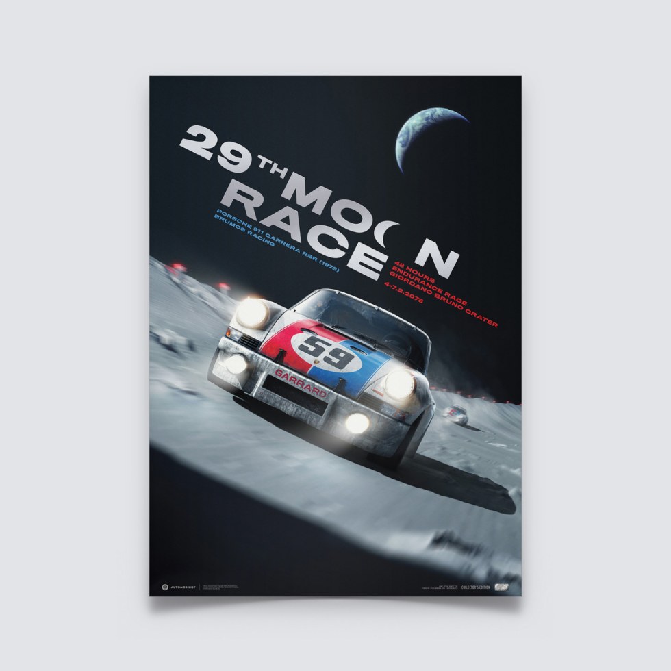 Porsche 911 Carrera RSR - 29th Moon Race - 2078 | Collectors Edition - Plakáty Collector´s Edition