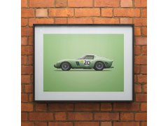 Automobilist Posters | Ferrari 250 GTO - Colours of Speed - 24 Hours of Le Mans - 1962 - Green | Unlimited Edition 2
