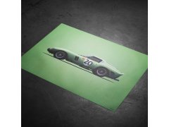 Automobilist Posters | Ferrari 250 GTO - Colours of Speed - 24 Hours of Le Mans - 1962 - Green | Unlimited Edition 3