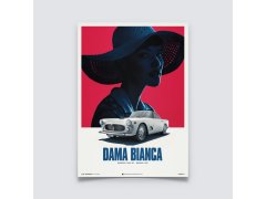 Automobilist Maserati 3500 GT - White - Dama Bianca - 1957 - Poster
