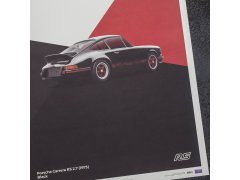 Automobilist Posters | Porsche 911 RS - 1973 - Black, Mini Edition, 21 x 30 cm 4