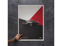 Automobilist Posters | Porsche 911 RS - 1973 - Black, Mini Edition, 21 x 30 cm 5