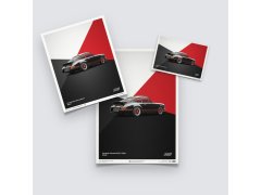 Automobilist Posters | Porsche 911 RS - 1973 - Black, Mini Edition, 21 x 30 cm 8
