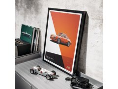 Automobilist Posters | Porsche 911 RS - 1973 - Orange, Mini Edition, 21 x 30 cm 10