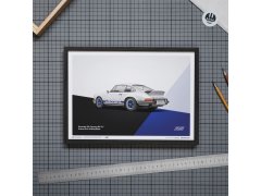 Automobilist Posters | Porsche 911 RS - 1973 - White, Mini Edition, 21 x 30 cm 9