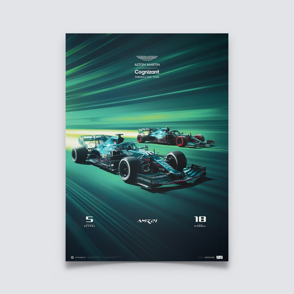 Aston Martin Cognizant Formula One™ Team - Season 2021 | Limited Edition - Plakáty Limited Edition