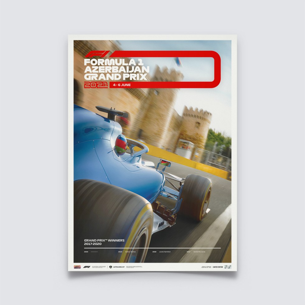 Formula 1® Azerbaijan Grand Prix 2021 | Limited Edition - Plakáty Limited Edition