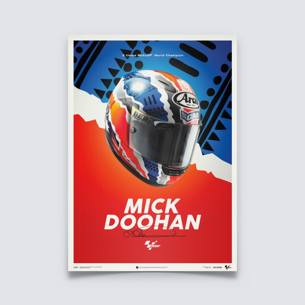 Mick Doohan - Helmet - 1999 - Poster - Plakáty Unlimited Edition