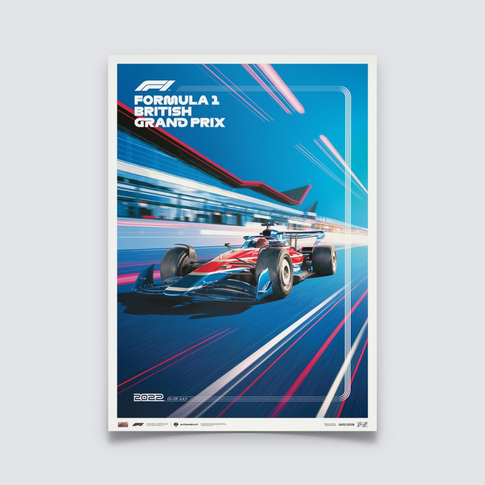Automobilist Posters | Formula 1 British Grand Prix - 2022 | Limited Edition - Plakáty Limited Edition