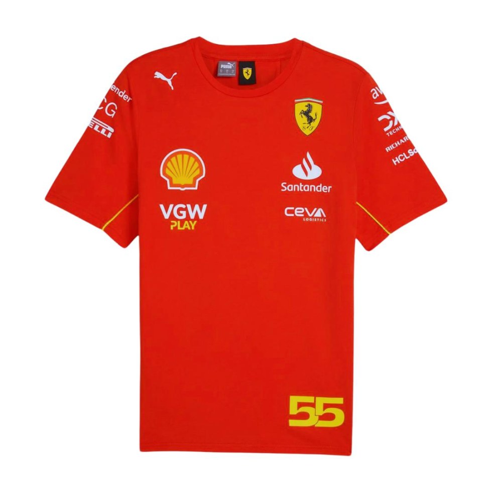 Scuderia Ferrari Ferrari pánské týmové tričko Carlos Sainz - Muži trička a tílka