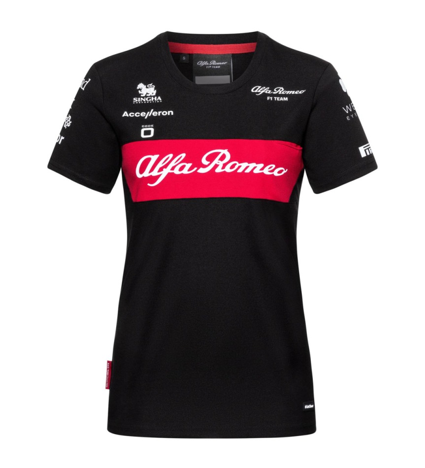 Alfa Romeo Racing dámské tričko official black F1 Team 2023 - Alfa Romeo Racing dámské oblečení