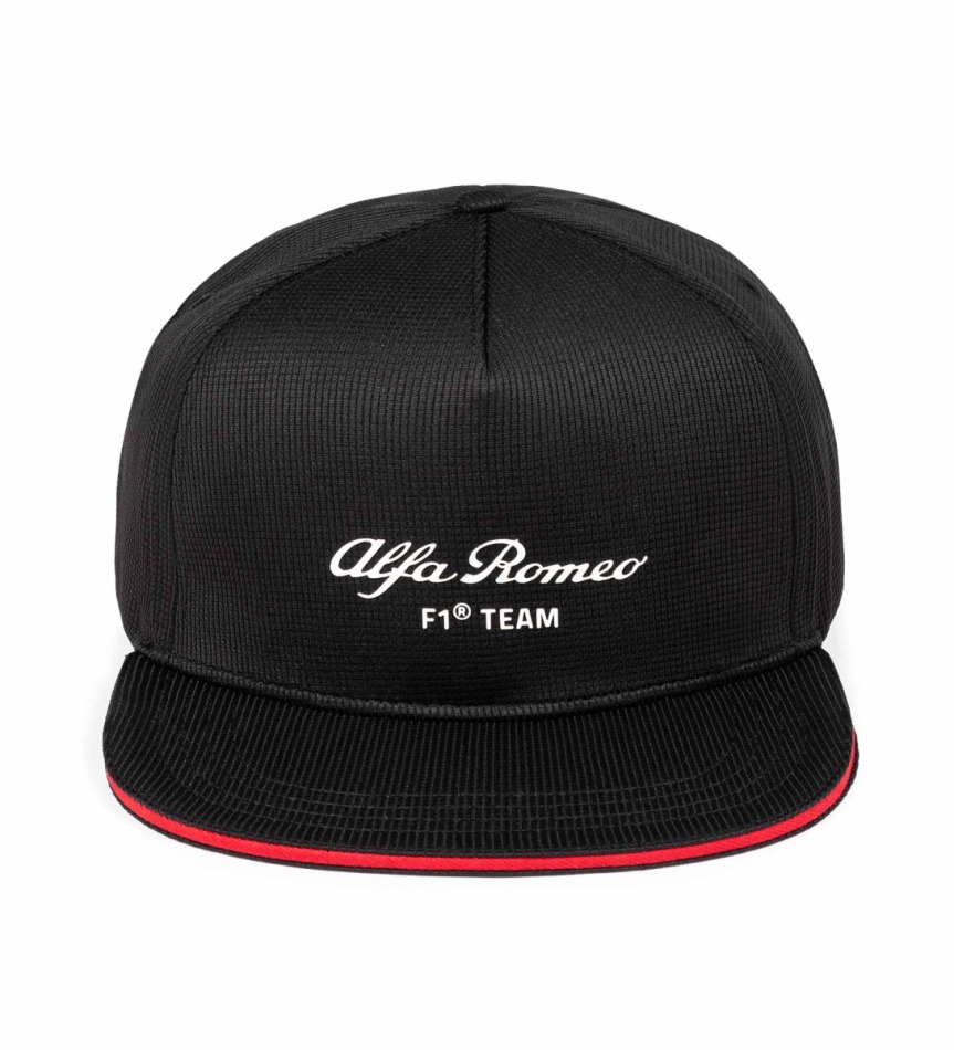 Alfa Romeo Racing čepice flat kšiltovka official black F1 Team 2023