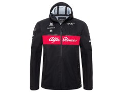 Alfa Romeo Racing pánská bunda s kapucí Rain official black F1 Team 2023