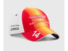 Aston Martin F1 týmová kšiltovka Fernando Alonso #14 SE Španělsko GP 2026 - bílá