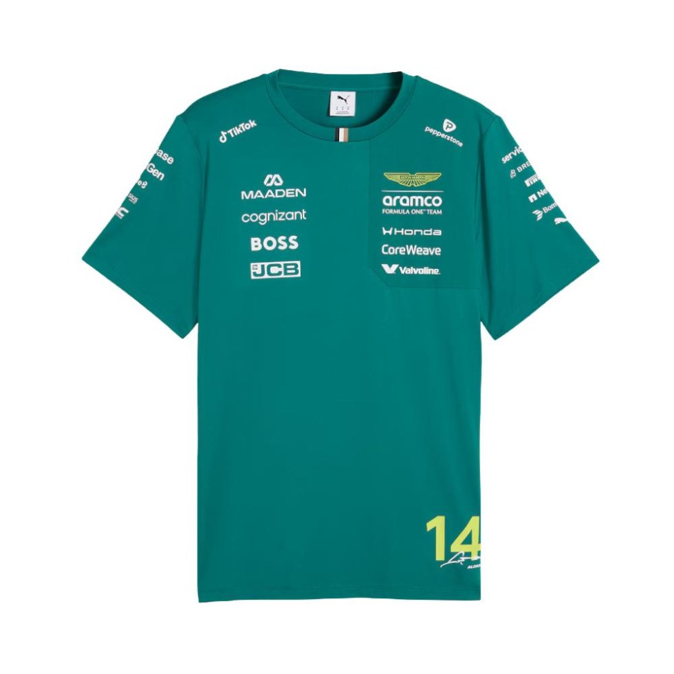 Aston Martin F1 2026 týmové tričko Fernando Alonso #14 - Aston Martin pánská trička