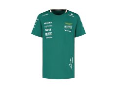 Aston Martin dětské tričko Alonso official Teamline Replica F1 Team 2025