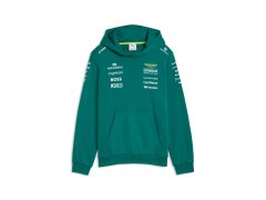 Aston Martin dětská mikina s&nbsp;kapucí green official Teamline Replica F1 Team 2026