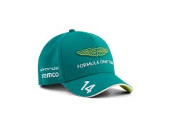 Aston Martin dětská čepice baseballová kšiltovka Fernando Alonso #14 green official Teamline Replica F1 Team 2026