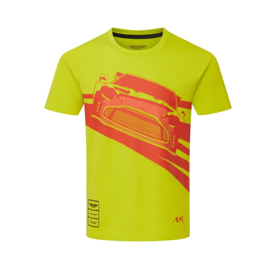 Aston Martin dětské tričko AMR Graphic yellow 2026 - Aston Martin dětské oblečení