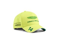 Aston Martin čepice baseballová kšiltovka Fernando Alonso #14 yellow official Teamline Replica F1 Team 2026
