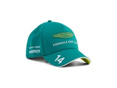Aston Martin čepice baseballová kšiltovka Fernando Alonso #14 green official Teamline Replica F1 Team 2026