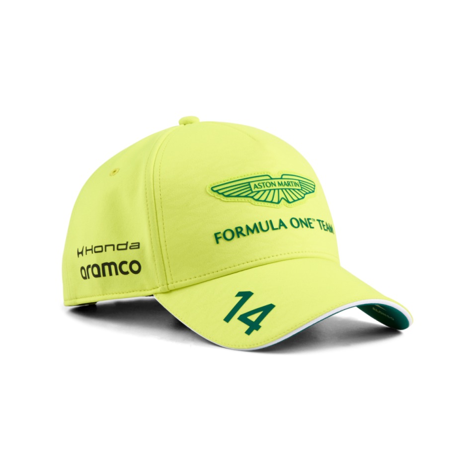 Aston Martin čepice baseballová kšiltovka Fernando Alonso #14 yellow official Teamline Replica F1 Team 2026