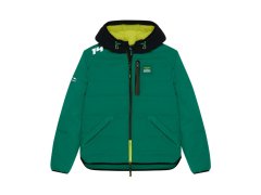 Aston Martin pánská bunda s&nbsp;kapucí Puffy Alonso green F1 Team 2025