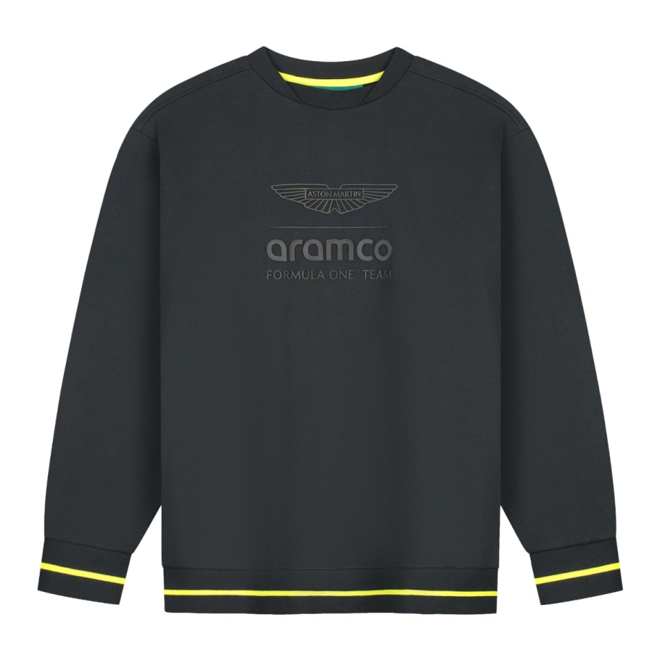 Aston Martin pánská mikina oversized Stealth black F1 Team 2026