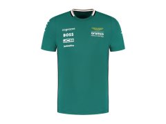 Aston Martin pánské tričko official Teamline Replica green F1 Team 2025