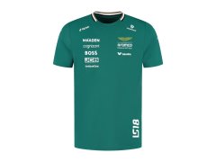 Aston Martin pánské tričko Stroll green F1 Team 2025