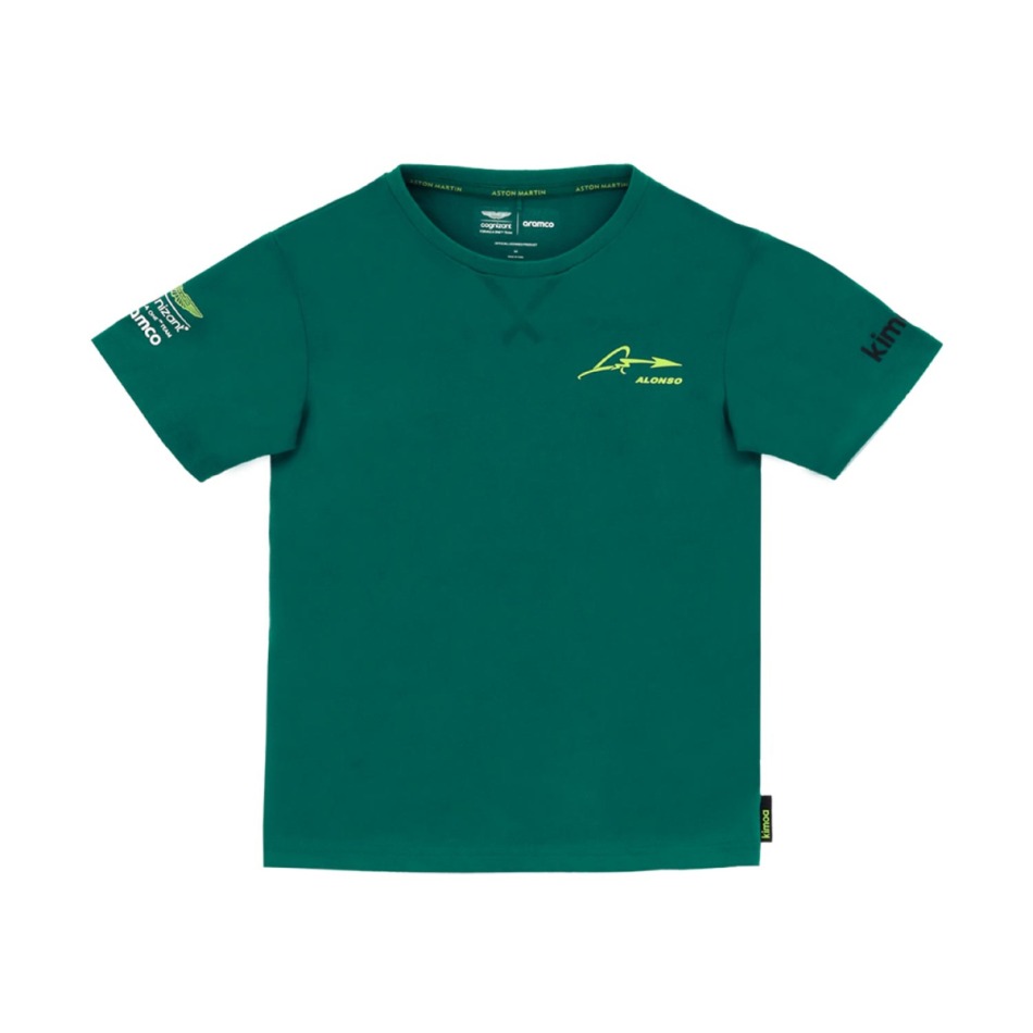 Aston Martin dětské tričko Alonso Kimoa green F1 Team 2025 - Aston Martin trička, polo trička, košile