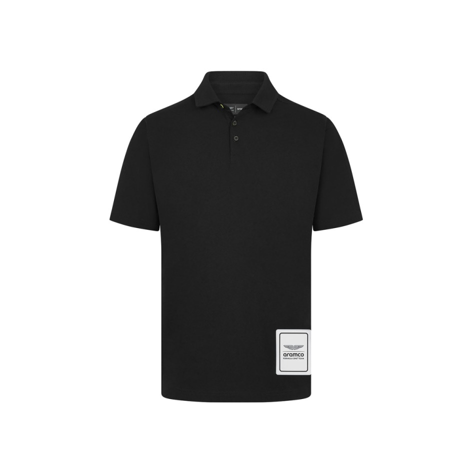 Aston Martin pánské polo tričko Logo black F1 Team 2024