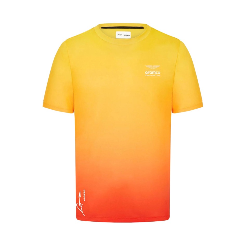 Aston Martin pánské tričko Barcelona Graphic Fernando Alonso F1 Team 2024