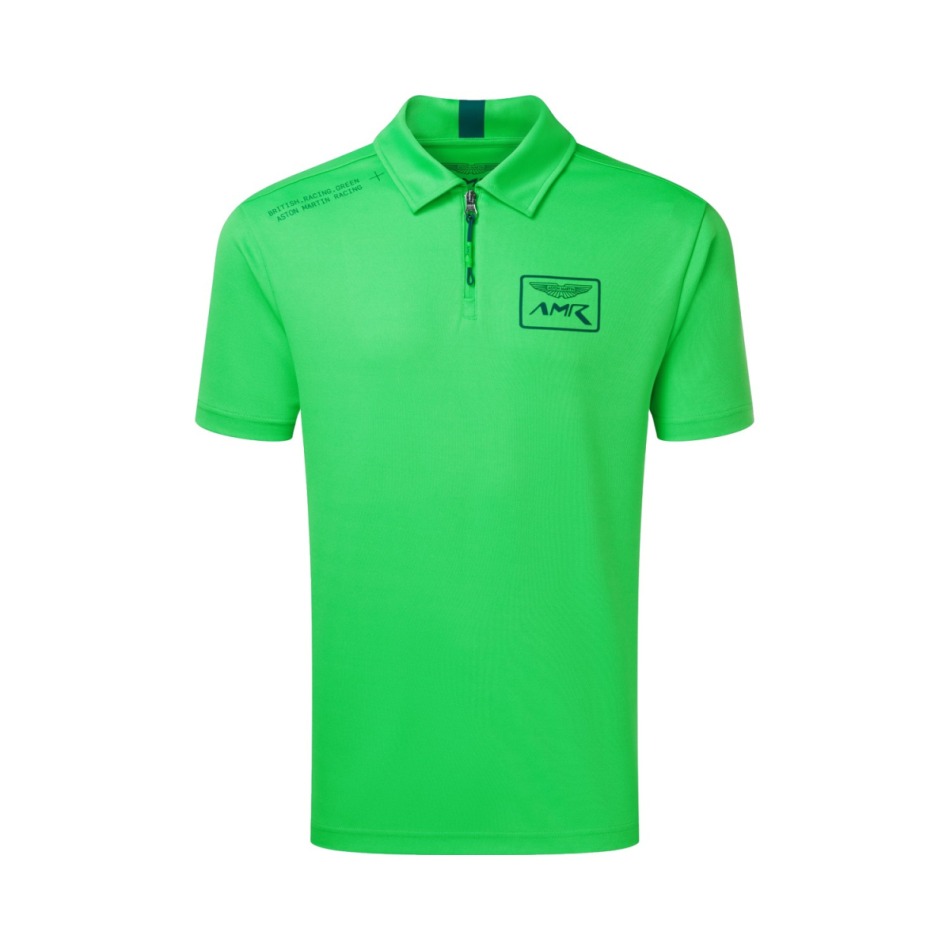 Aston Martin pánské polo tričko WEC greem fluo 2026 - Aston Martin trička, polo trička, košile
