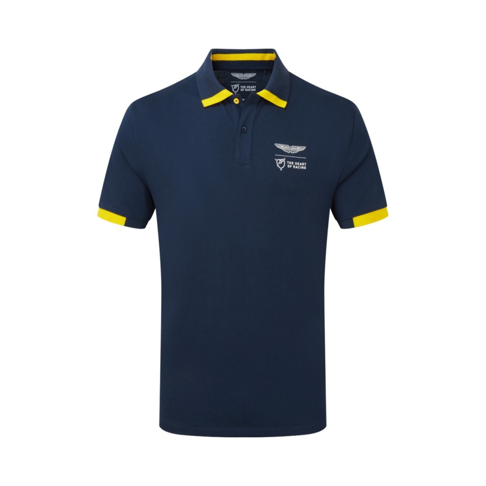 Aston Martin pánské polo tričko THOR navy 2026 - Aston Martin trička, polo trička, košile