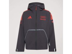 Audi F1 pánská bunda s&nbsp;kapucí Mechanics Rain grey F1 Team 2026