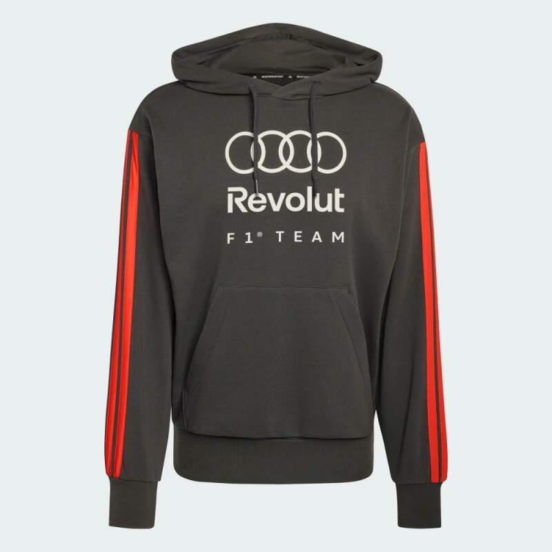 Audi F1 pánská mikina s&nbsp;kapucí DNA grey F1 Team 2026 - Audi mikiny, bundy