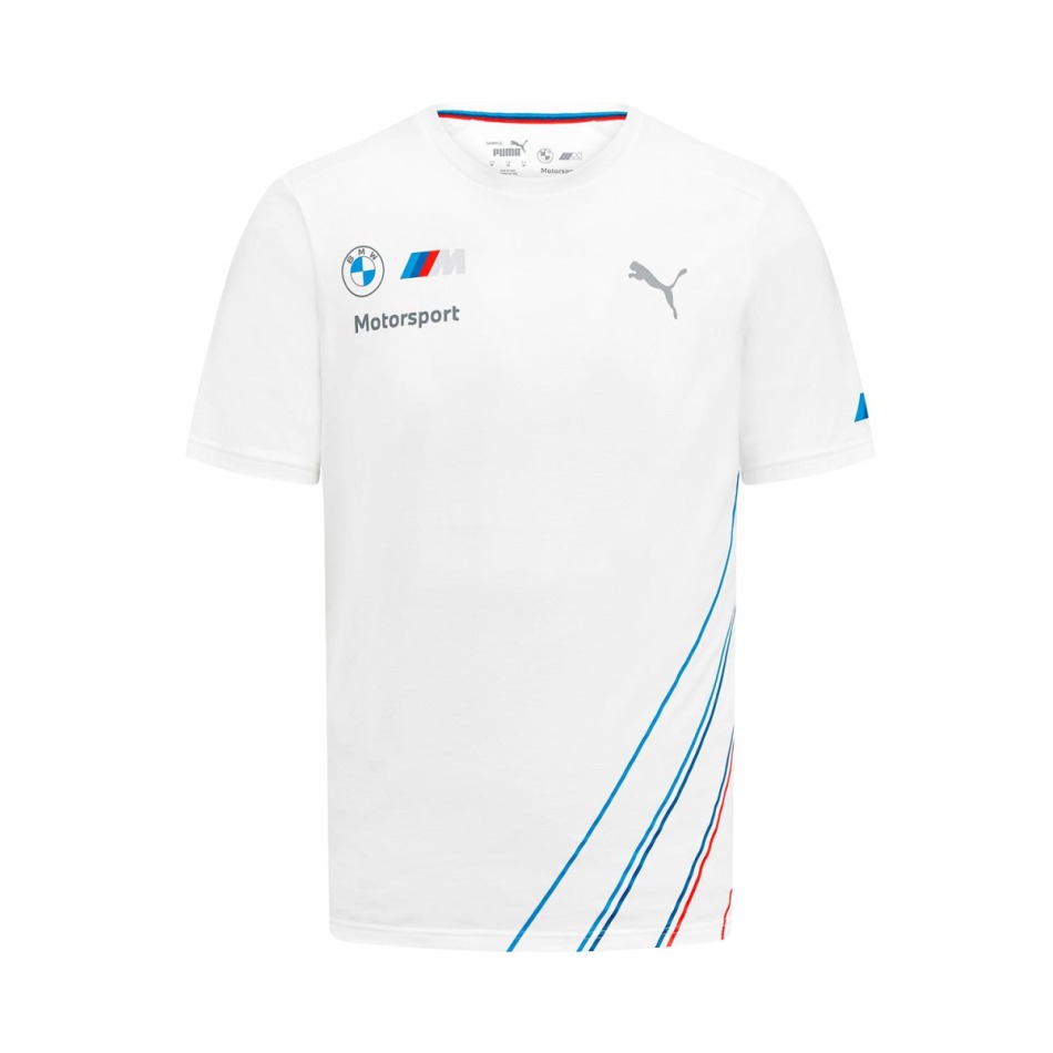 BMW Motorsport pánské tričko white 2023 - BMW trička, polo trička, košile