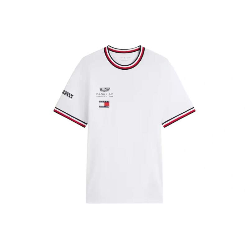 Cadillac F1 dámské tričko official Teamline Replica white F1 Team 2026 - Cadillac dámské oblečení
