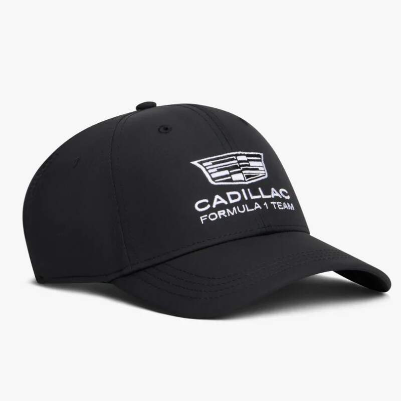 Cadillac F1 čepice baseballová kšiltovka official Teamline Replica black F1 Team 2026 - Cadillac kšiltovky, čepice, rukavice