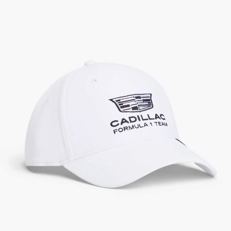 Cadillac F1 čepice baseballová kšiltovka official Teamline Replica white F1 Team 2026