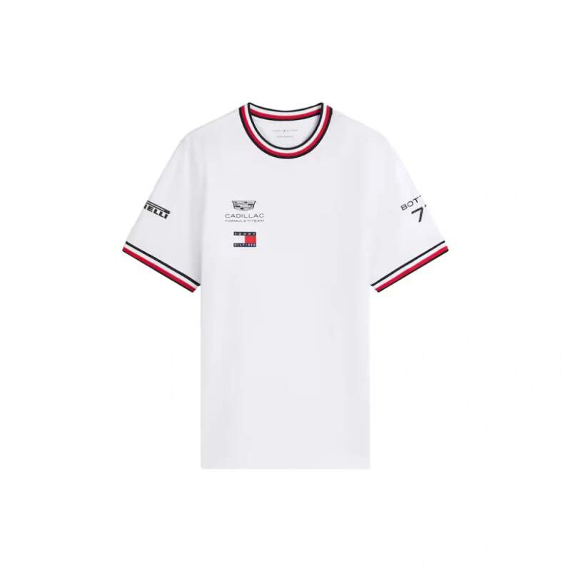 Cadillac F1 pánské tričko Valtteri Bottas #77 official Teamline Replica white F1 Team 2026