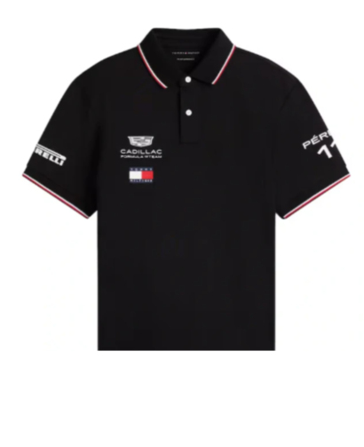 Cadillac F1 pánské polo tričko Sergio Perez #11 official Teamline Replica black F1 Team 2026