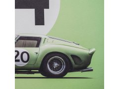 Poster - Ferrari 250 GTO - Green - 24h Le Mans - 1962 - Collectors Edition 6