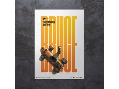 Automobilist Posters | McLaren - Bruce McLaren Special - Spa-Francorchamps Circuit - 1968 - Papaya Orange | Collector´s Edition 5