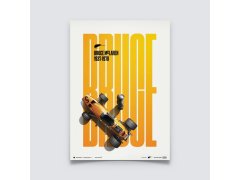 Automobilist Posters | McLaren - Bruce McLaren Special - Spa-Francorchamps Circuit - 1968 - Papaya Orange | Collector´s Edition