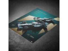 Automobilist Posters | Mercedes-AMG Petronas Motorsport - Duel In the Desert - 2014 | Collector´s Edition 3