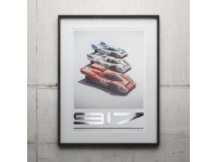Automobilist Posters | Porsche 917 - Salzburg & Martini & Gulf - 24h Le Mans | Collector´s Edition 2