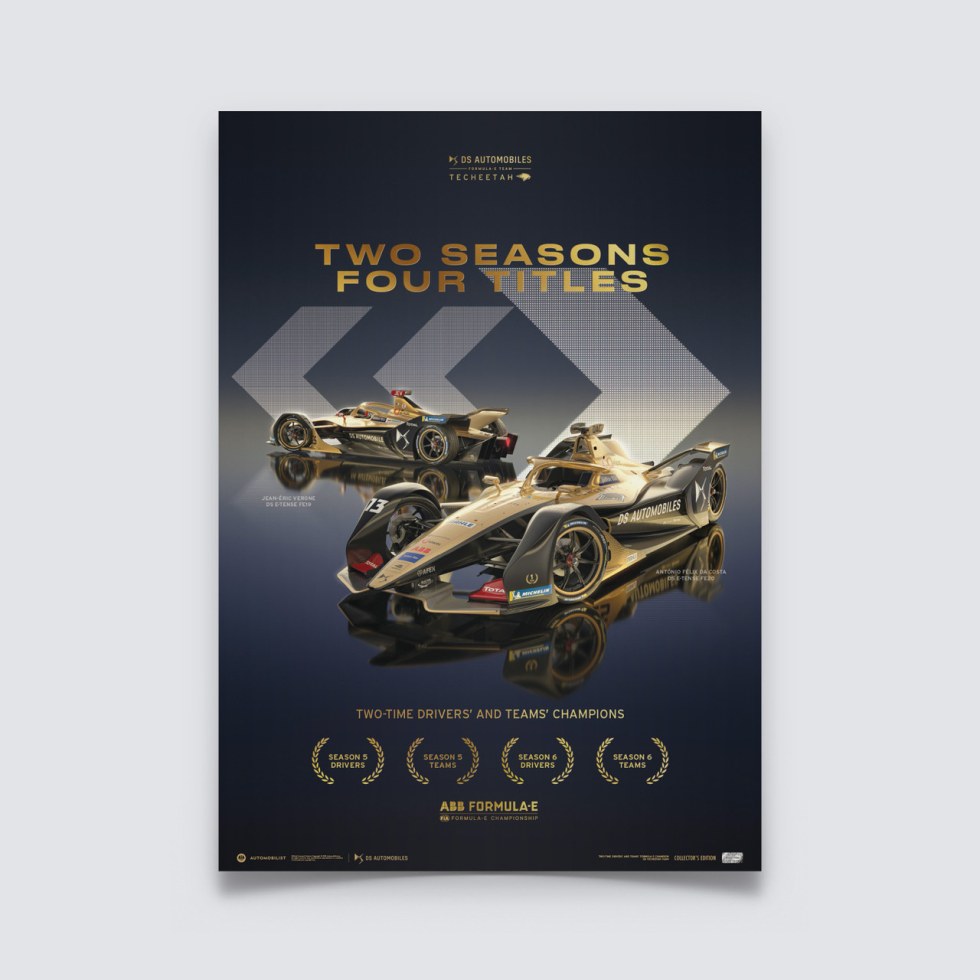 DS TECHEETAH - Formula E Team - 2 Seasons, 4 Titles | Collector’s Edition - Plakáty Collector´s Edition